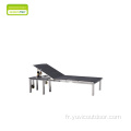 Chaise longue en acier inoxydable de meubles en acier inoxydable moderne